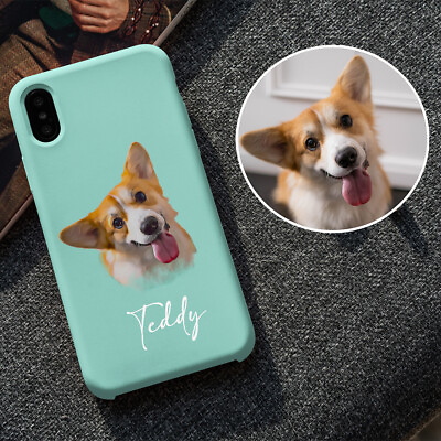 #ad Custom pet phone case Personalized gift Pet photo name cat dog touch case $23.90