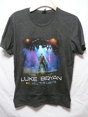 #ad Luke Bryan quot;Kill The Lightsquot; Tour Pre Owned Men#x27;s T Shirt Size XL JJ1210 $9.31