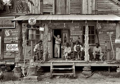 #ad Texaco Gas Station Depression Era 1930s 8 x 10 Photo Vintage $8.99