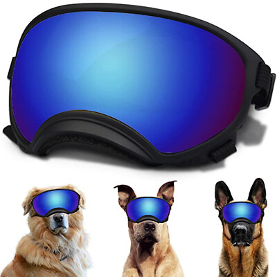 US Dog Goggles Sunglasses UV Protection For Medium Large Dogs Glasses Windproof $19.10