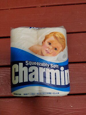 #ad Vintage Charmin Toilet Paper Bathroom Tissue Movie TV Prop Squeezably Soft 1980s $29.99