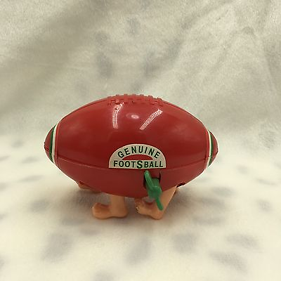 #ad Vintage Plastic Hong Kong Genuine Footsball Feet Football Wind up Toy Walking $37.75