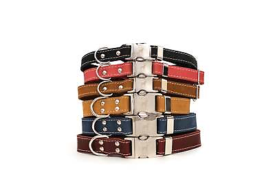 #ad 3 Euro Dog Soft Leather Metal Quick Release Buckle Dog Collar Made in USA $29.99