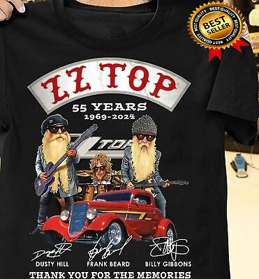 #ad ZZ Top 55 Years 1969 2024 Thank You For The Memories T Shirt $7.95