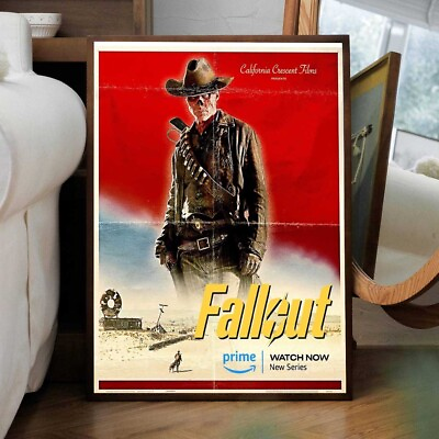 #ad Fallout The Ghoul Retro Western New Poster $15.99
