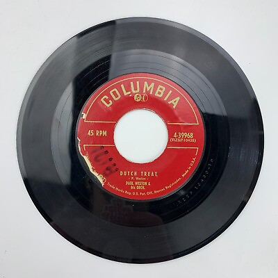 #ad Paul Weston Anna Dutch Treat Record 45 RPM Vinyl $6.98