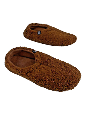 #ad Home Top Women Size 9 10 Width B Slippers Brown Rubber Sole $9.97