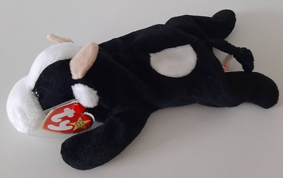 #ad Ty Beanie Baby DAISY Black White Cow Original Stuffed Toy 1993 stuffed toy Vaca $10.99
