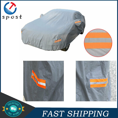 #ad Full Car Cover for Outdoor Sun Dust Scratch Rain Snow Waterproof Breathable USA $27.36
