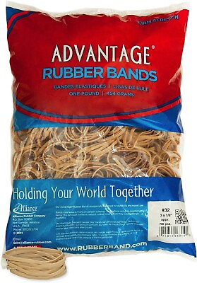 #ad #ad Alliance #32 3quot;x1 8quot; Commercial Grade Rubber Bands 1lb Bag Approx 700ea $8.99