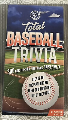 #ad Baseball Trivia Game 300 Questions on Everything Baseball 2 Players SEALED $10.88