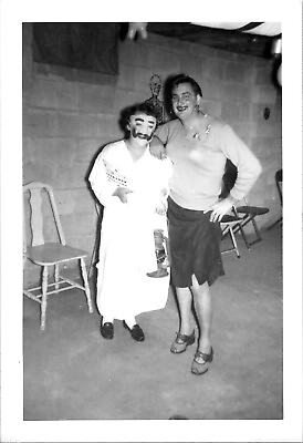 #ad Crossdress Men Dressed as Woman amp; Geisha Halloween Party 1950s Vintage Gay Photo $44.99
