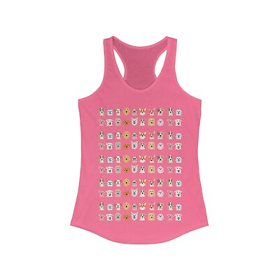 #ad Happy Dog Women#x27;s Ideal Racerback Tank Rescue A Dog Dogs Life Paw Print $17.99