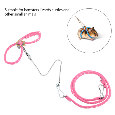 #ad Hamster Walking Training Traction Rope Small Animals Harness And Leash Set $14.24