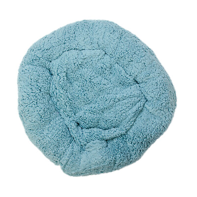 #ad surell Faux Sherpa Fur Dog Bed Fuzzy Plush Luxury Pet Mat Non Slip Teal $39.99