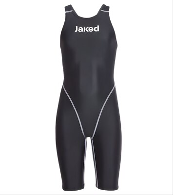 #ad JAKED Girl#x27;s Black Junior Waterzero One Piece Swimsuit #J11 12 NWT $80.38
