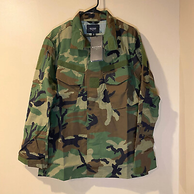 #ad Beyond A9 Mission Top Woodland Camo BDU Military Style NYCO Ripstop Coat Blouse $139.99