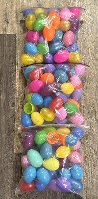 #ad 3 Gallon Storage Bags Of Vintage Plastic Easter Eggs. Many Different Colors. $25.00
