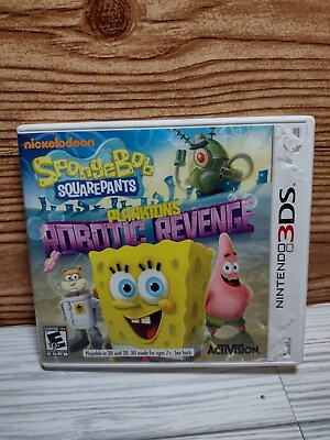 #ad SpongeBob SquarePants: Plankton#x27;s Robotic Revenge Nintendo 3DS 2013 $9.99