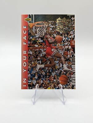#ad Michael Jordan 1992 93 Upper Deck Correct 1987 1988 Slam Dunk Champ #453 Bulls $4.49