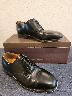 #ad Johnston amp; Murphy leather cap toe limited edition  made in USA size 8E $33.00