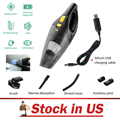 #ad Wireless Portable Handheld Strong Suction Powerful Auto Car Home Vacuum Cleaner $13.17