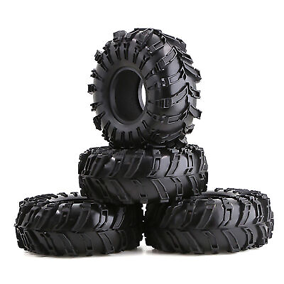 #ad 4 PCS Mud Grappler Rubber Tire R55 for SCX10 TRX4 Axial Rock 1:10 Crawler RC Car $44.91
