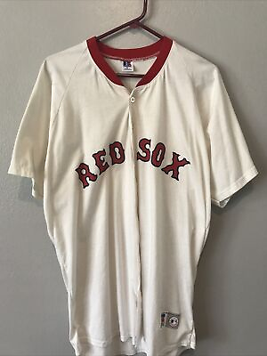 #ad Boston Red Sox MLB Vtg 80’s 90#x27;s Russell Athletic USA Jersey Mens Size XL $12.00