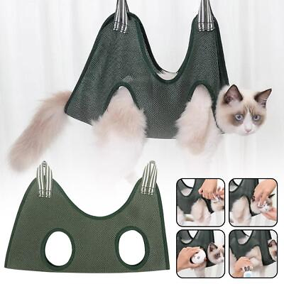 #ad Pet Grooming Hammock Cat Dog Durable Trimming Restraint Bag Anti Scratch To S4N8 $4.79