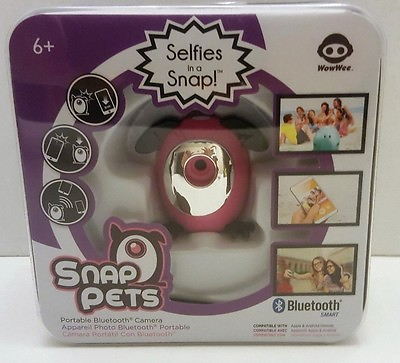 #ad WowWee PINK SNAP PETS Selfies in a Snap Portable Bluetooth Camera NEW Gift Idea $14.99