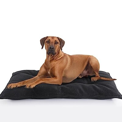 #ad Chew Proof Dog Bed Indestructible Crate Pad for Small Dogs Washable 17x23quot; $54.82