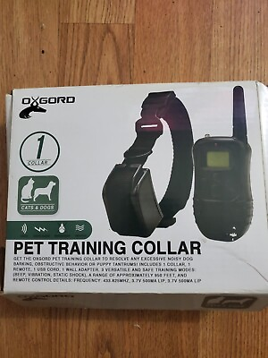 #ad Oxgord Electric Dog Training Collar With Remote NEW OPEN BOX $29.99