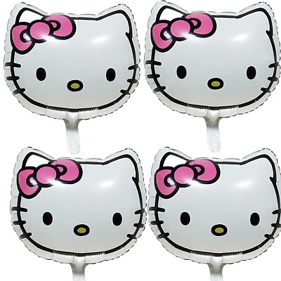 #ad 4 pc Hello Kitty Foil Balloons Party Theme decoration supplies. $11.87