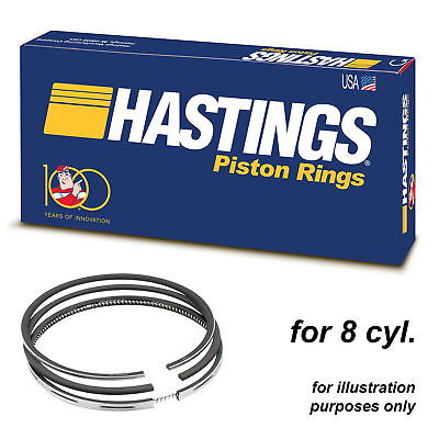 #ad #ad Hastings 2D5374 piston rings x8 for Ford 6.0L V8 VT365 Power Stroke 95.00 STD $245.39