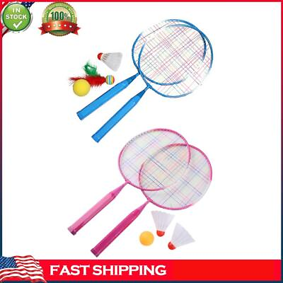 #ad 1 Pair Kid Badminton Rackets Sports Badminton Racket for Outdoor Backyard Games $12.49