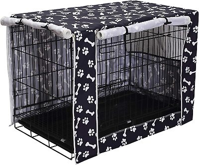 Large Dog Crate Covers Fits 24Inch 48Inch Dog Crates for Small Medium Large Dogs $31.86