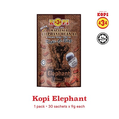 #ad 434 elephant Liberica M#x27;sia coffee 1960#x27;s #x27;434#x27; coffee 30 Sachet Fast Shipping $64.95