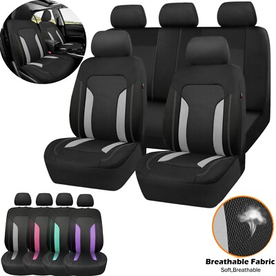 #ad For Toyota RAV4 Car Seat Cover Front Rear Full Set 5 Seats Protectors Cushion $28.90
