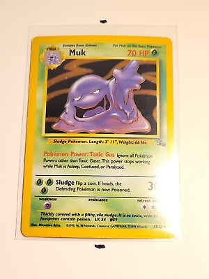 #ad Muk Holo 13 62 Fossil Unlimited Holo Rare Pokemon TCG LP C $9.99