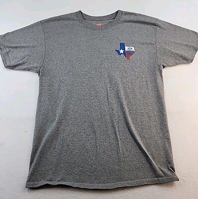 #ad Josh Abbott Band Texas Graphic Logo Mens Large Gray Cotton Hanes T shirt $13.19