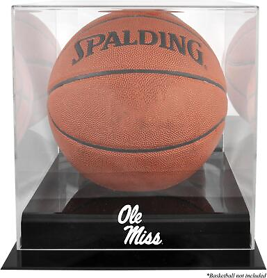 #ad Ole Miss Black Base Logo Basketball Display Case Fanatics $67.49