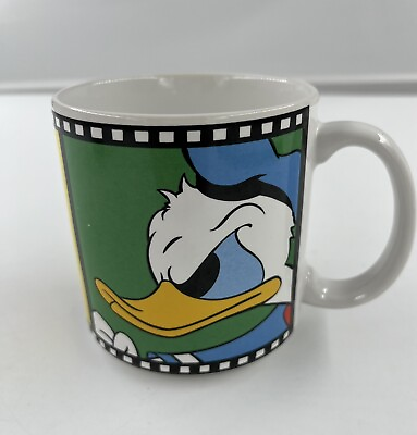 #ad DISNEY Vintage Donald Duck Film Strip Coffee Cup Great Color $11.83