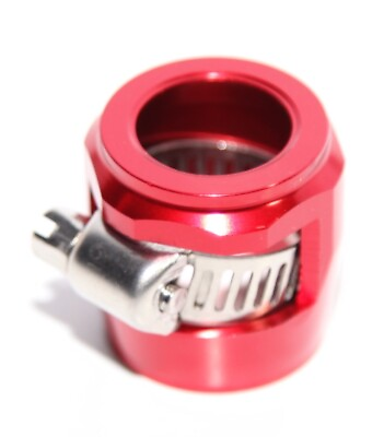 #ad RED AN10 10 AN Hex Hose finisher Clamp Hose End Cover Fitting Adapter Connector $996.04