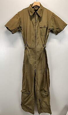 #ad VINTAGE WWII ARMY AIR FORCES NOVELTY FLIGHT SUIT SUMMER Flying AN S 31 36 FLAWS $100.00