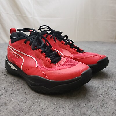 #ad NEW Puma Playmaker Pro Shoes Mens 10 Red Basketball Lace Up Sneakers 37757201 $31.19