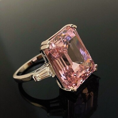 #ad Certified Pink Sapphire 925 Sterling Silver Ring Gift For Free Ship $55.00