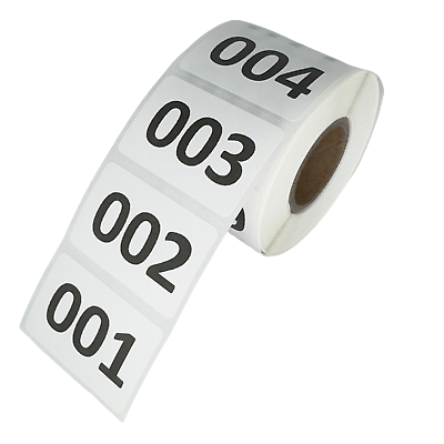 #ad Inventory Number Stickers Consecutive Number Labels Self Adhesive 500 Numbers $9.95
