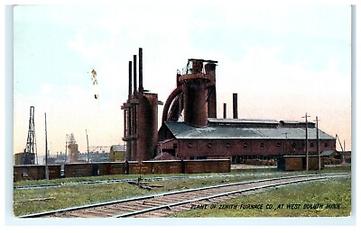 #ad Plant of Zenith Furnace Co. West Duluth Minnesota MN Early Postcard View $19.99
