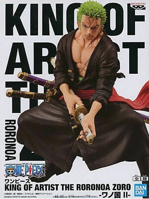 #ad One Piece King Of Artist The Roronoa Zoro Wano Country 2 Anime Action Figure $49.95