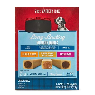 #ad Dog Treats Value Pack Original Chicken Liver Peanut Butter Flavors 21 Count $19.17